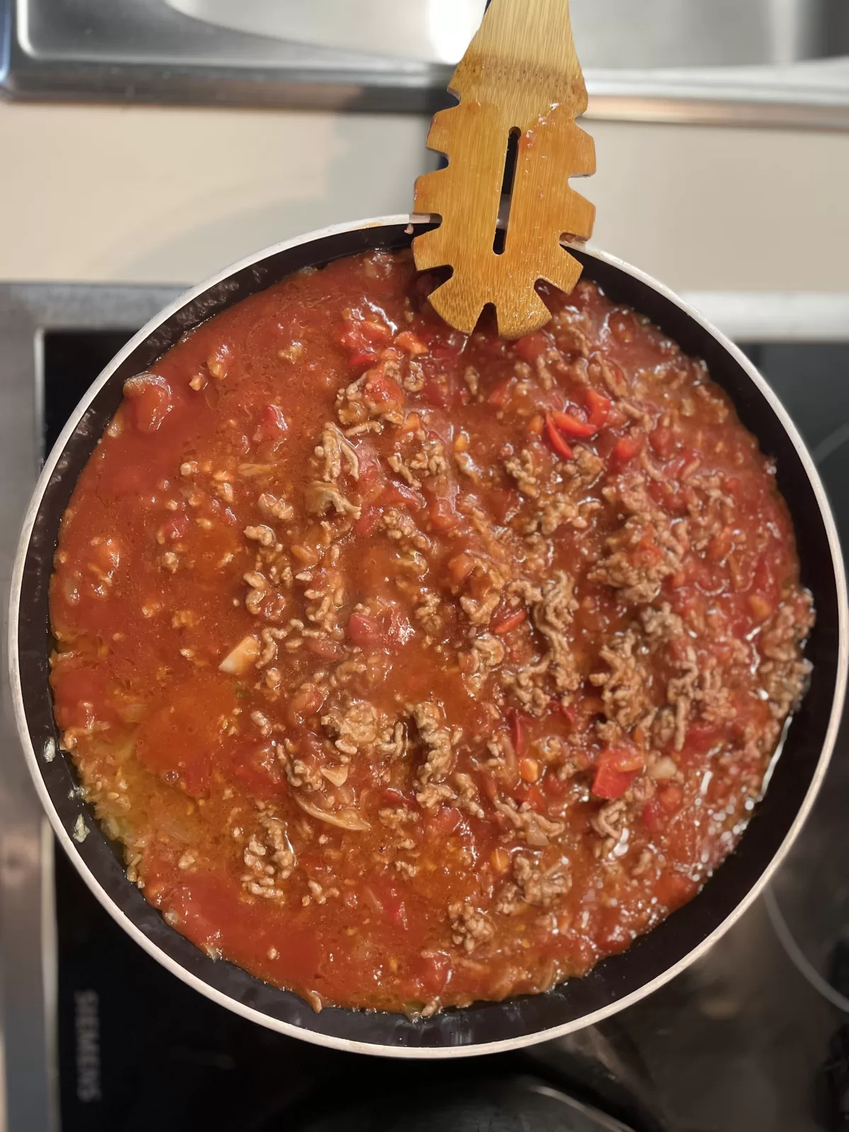 Added the paste and remaining ingredients