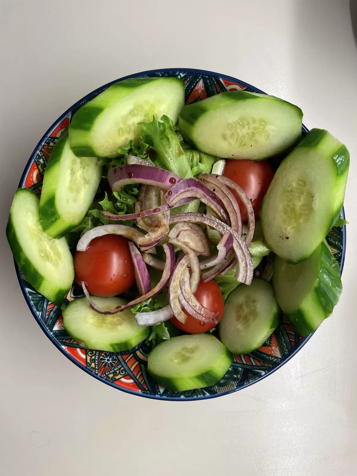 The salad